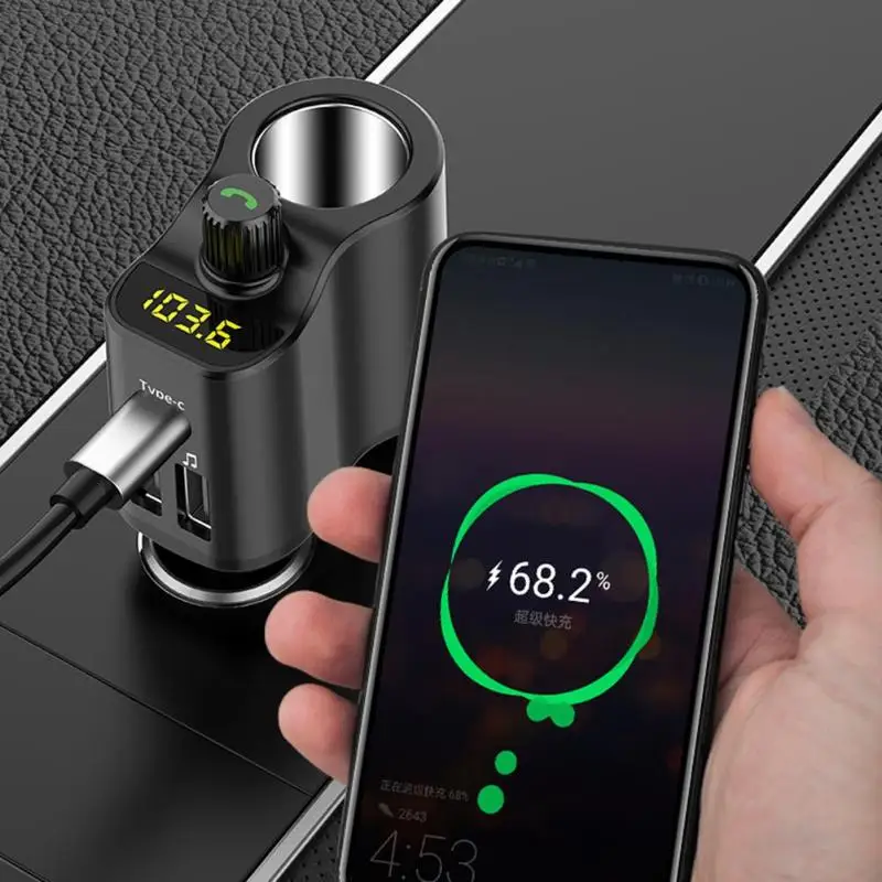 BT01 Bluetooth FM передатчик беспроводной модулятор Handsfree автомобильный комплект MP3 плеер 3.1A Тип C USB зарядное устройство
