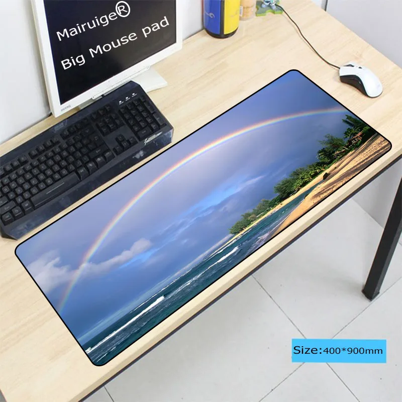  Colorful Rainbow Gaming Mouse Pad Locking Edge Large Mouse Mat PC Computer Laptop Mouse pad for CS 