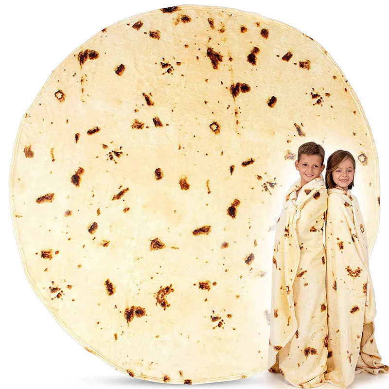 Кукурузное тортильское одеяло Pita Lavash покрывало Фланелевое флисовое для дивана