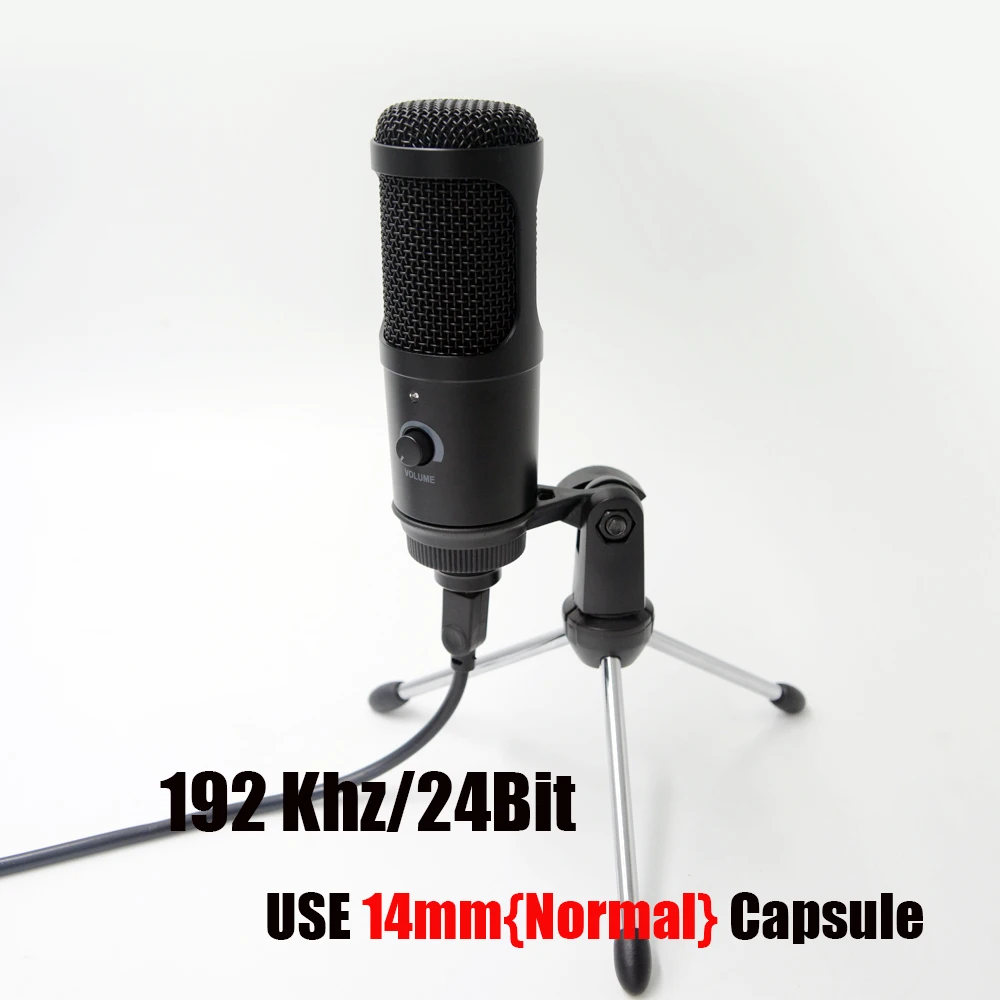 YTOM M2/M2Lite 192KHZ/24Bit 26mm Big Capsule USB Metal Condenser Microphone for PC Laptop Desktop YouTube Karaoke Gaming Gamer gaming headphones with mic Microphones