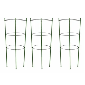 

Climbing Plant Care Support Cage 3*Circle+3*Support Frame Garden Supplies Trellis Tomato Flowers Stand Nursery