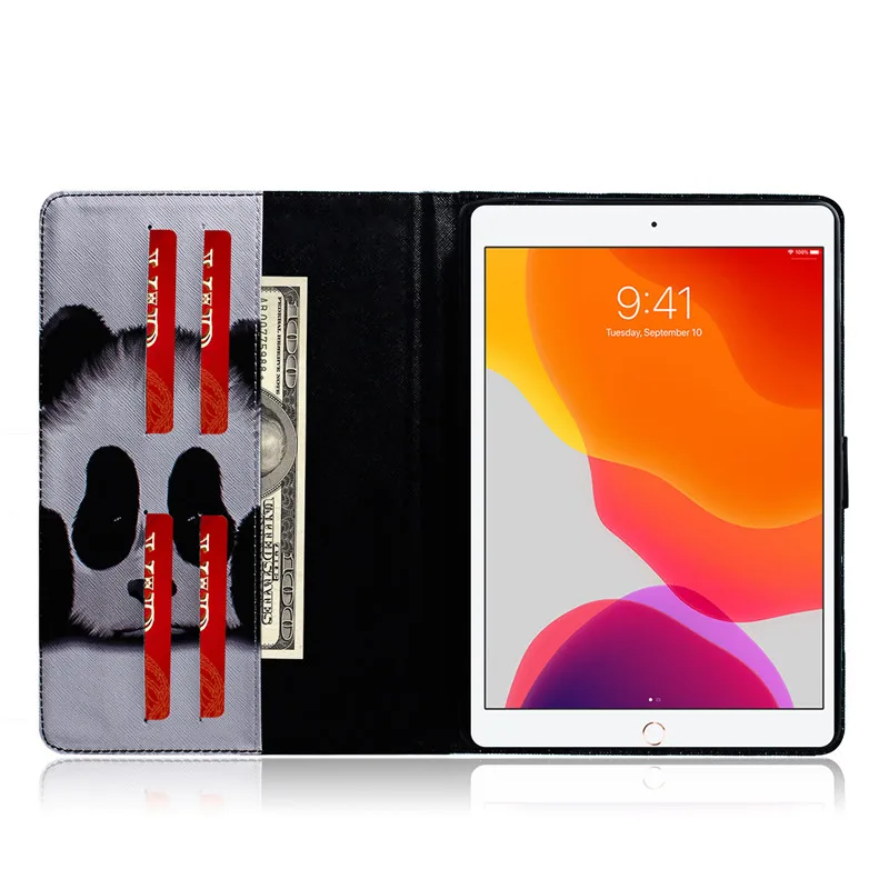 Цвет рисунок тигра льва панды планшетный чехол для iPad 10,2 чехол Fundas для iPad 10,2 7th поколения