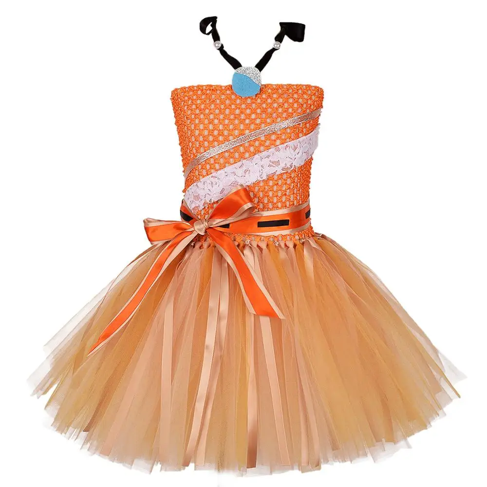 Cotrio Conjunto de vestido Princesa Moana para meninas vestido de cosplay  para festa de Halloween infantil roupa de aventura com acessórios de 3  peças 2-3 anos