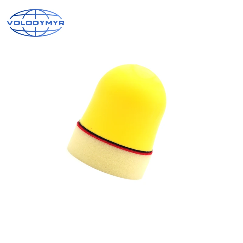 Набор восковых подушечек для автомобиля, губка с желтой мягкой сменной резиновой ручкой, широко используется для автоухода за воском