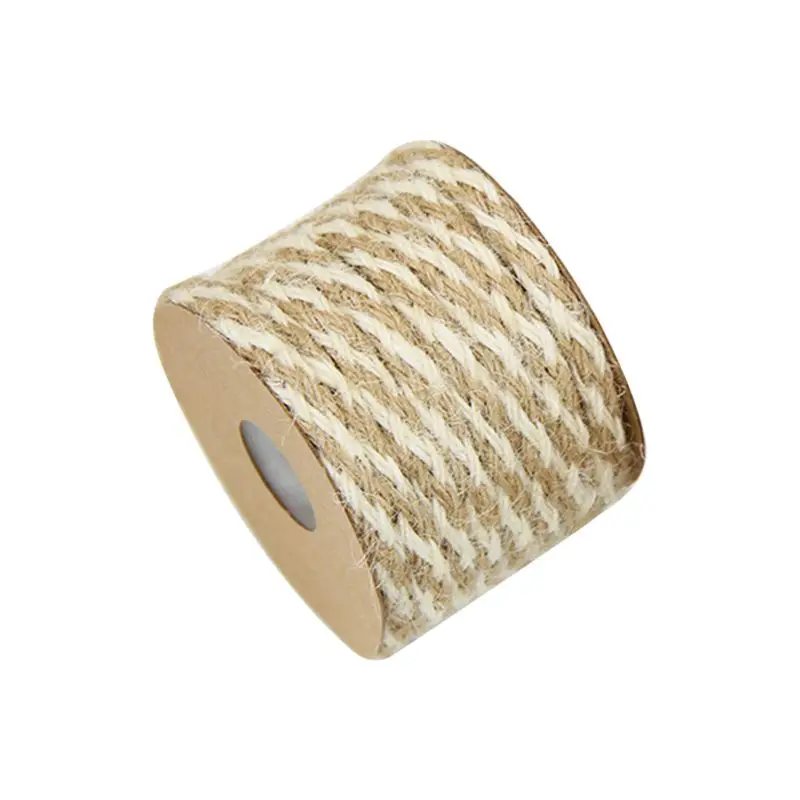 10m Vintage Natural Jute Twine Rope String Cord Wedding Party DIY Craft Burlap C63B - Цвет: 63
