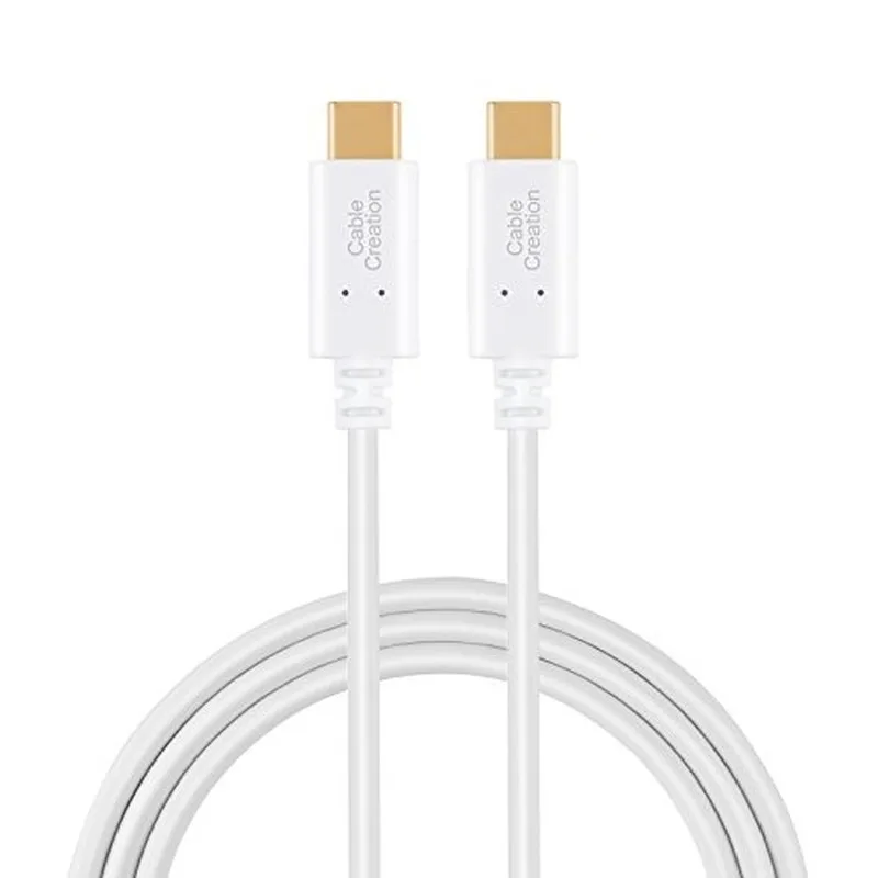 Кабель-Переходник USB C на кабель с разъемом usb-c(3A), Тип USB usb C быстрой зарядки шнур 480 Мбит/с, совместим с MacBook 12 дюймов, Pixel XL 2 и многое другое