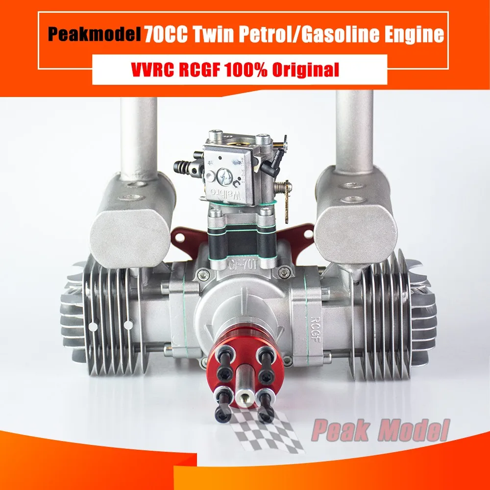 New Vvrc Rcgf 70cc Twin Cylinder Petrol/gasoline Engine Dual Cylinder