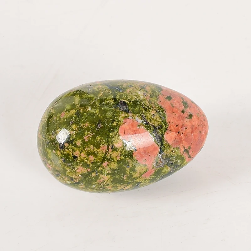 Unakite Massage Egg 30*20mm Natural Jade Yoni Ball Crystal Stone Mineral For Kegel Exercise Vaginal Muscle Health Ben Wa Balls