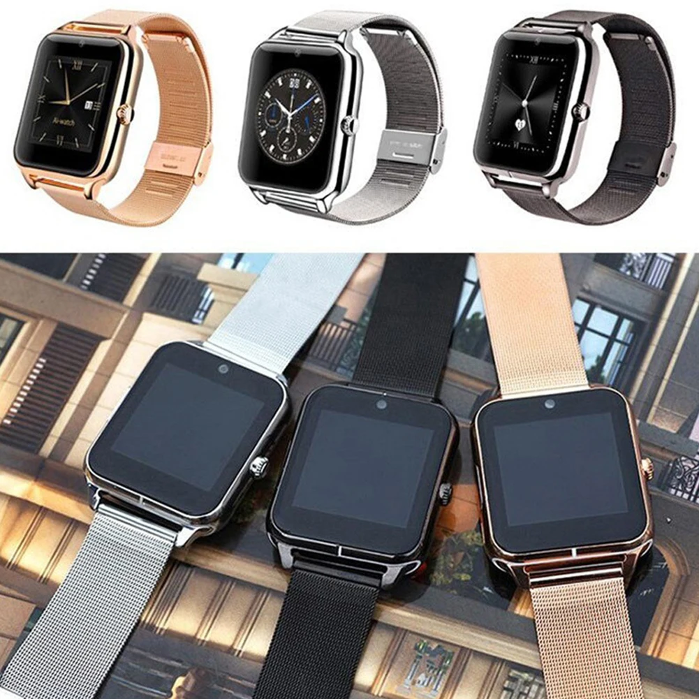 Bluetooth Смарт-браслет HD ЖК-экран Smartwatch поддержка Sim TF карта для Android IOS Водонепроницаемый Спорт тракинг смарт-браслет