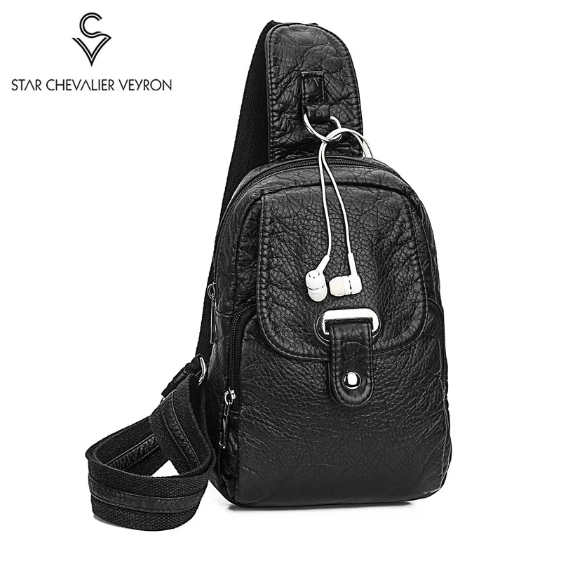 

SAC Fashion Unisex Leather Shoulder Bag Chest Bags Waist Pack Simple Pocket Bag casual Shoulder Messenger Bag Travel Wallet Belt