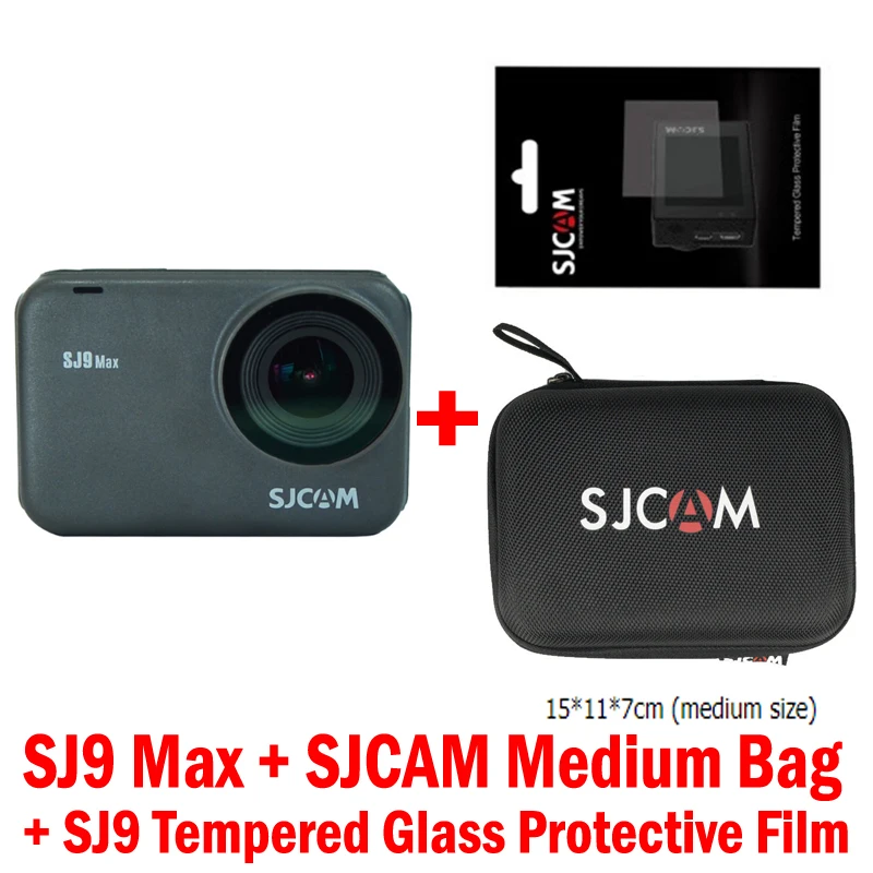 SJCAM SJ9 серия SJ9 Strike/Max GYRO/EIS 10m корпус Водонепроницаемая Экшн-камера 4K прямая передача 2,4G Wifi спортивная видеокамера DVR камера - Цвет: SJ9 Max