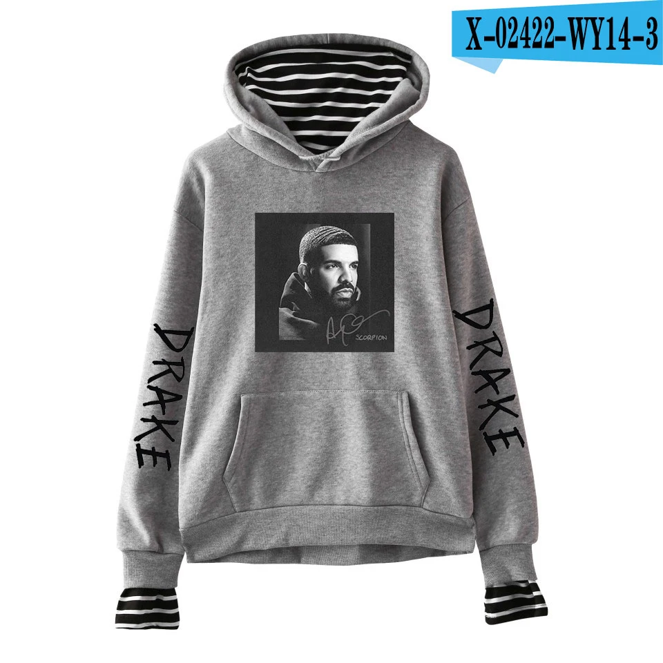 Бренд DRAKE толстовки мужские зимние однотонные толстовки мужские s хип хоп пальто пуловер мужские повседневные спортивные костюмы Masculino - Цвет: Темно-серый