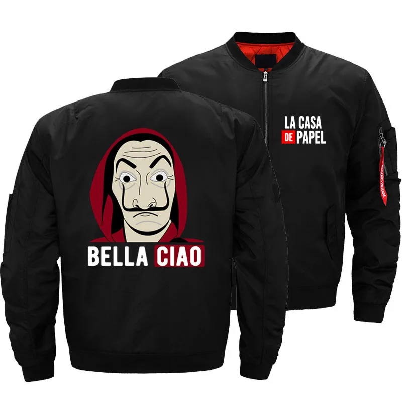 Мужские La Casa De Papel Money Heist House Of paper куртка Ma1 пилот ВВС армии военный мотоцикл 5XL Guccy