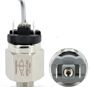 

0.1-0.7Mpa Micro Pressure Adjustable Diaphragm Hydraulic Switch QPM11-NC / QPM11-NO Pressure Switch Wire External Thread Nozzle