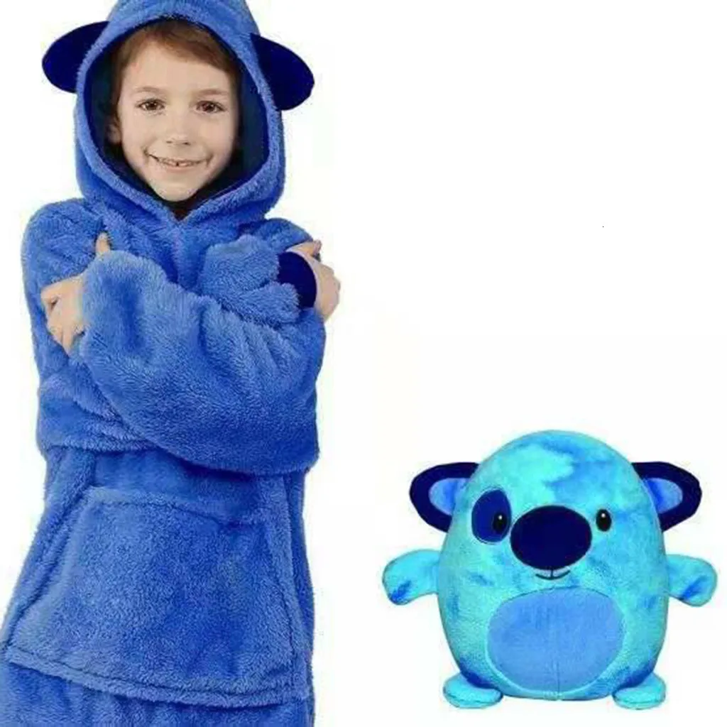Pillow Blanket 2 in 1 for Kid Clothes cotton warm cartoon foldable patchwork quilt blanket printed home car throw pillow cushion