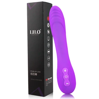 Heating Vibrator Av Wand Massager 10 Modes Waterproof Soft Dildo Vibrator G Spot Clitoris Stimulator Adult Sex Toys for Woman 6