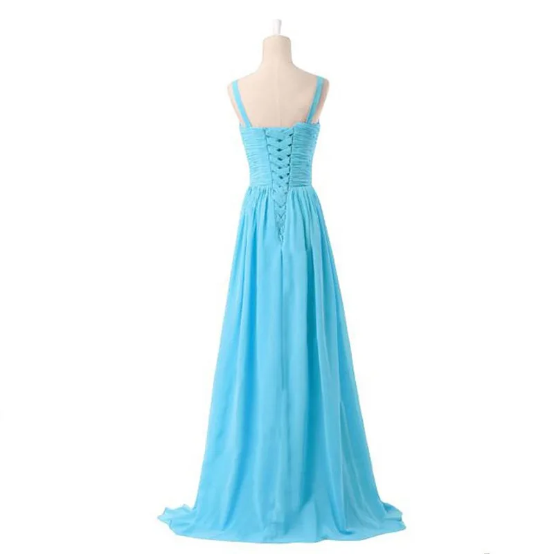Bridesmaid Dresses A Line Chiffon V Neck Pleat Elegant Off Shoulder Bridesmaid Dresses Wedding Party Formal Prom Evening Lace Up Back