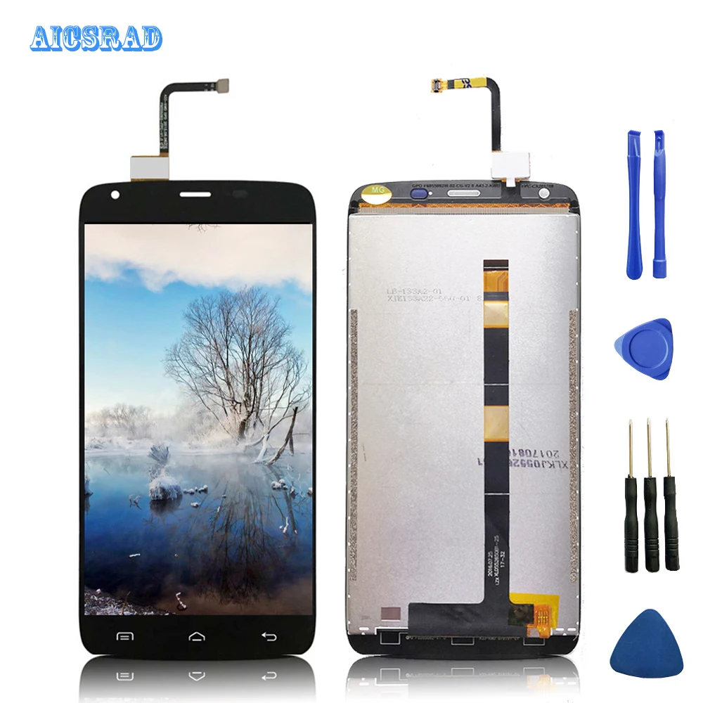 Для оригинального DOOGEE T6 ЖК дисплей + кодирующий преобразователь сенсорного