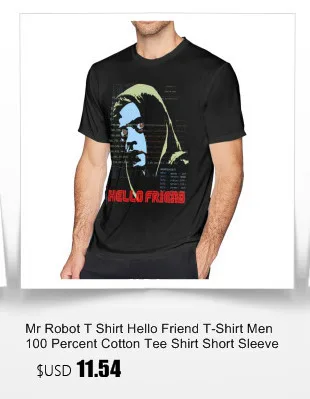 Футболка Mr Robot, Футболка Mr Robot Elliot Alderson, забавная Футболка с принтом, футболка с коротким рукавом, плюс размер, хлопковая Мужская Уличная футболка