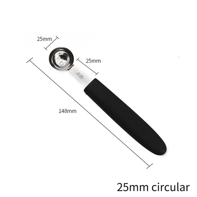 Нержавеющая сталь с одной головкой 1 шт. многофункциональные ложки для дыни кухонный набор, фрукт копать Круглые ложки Мороженое своими руками ложка портативная