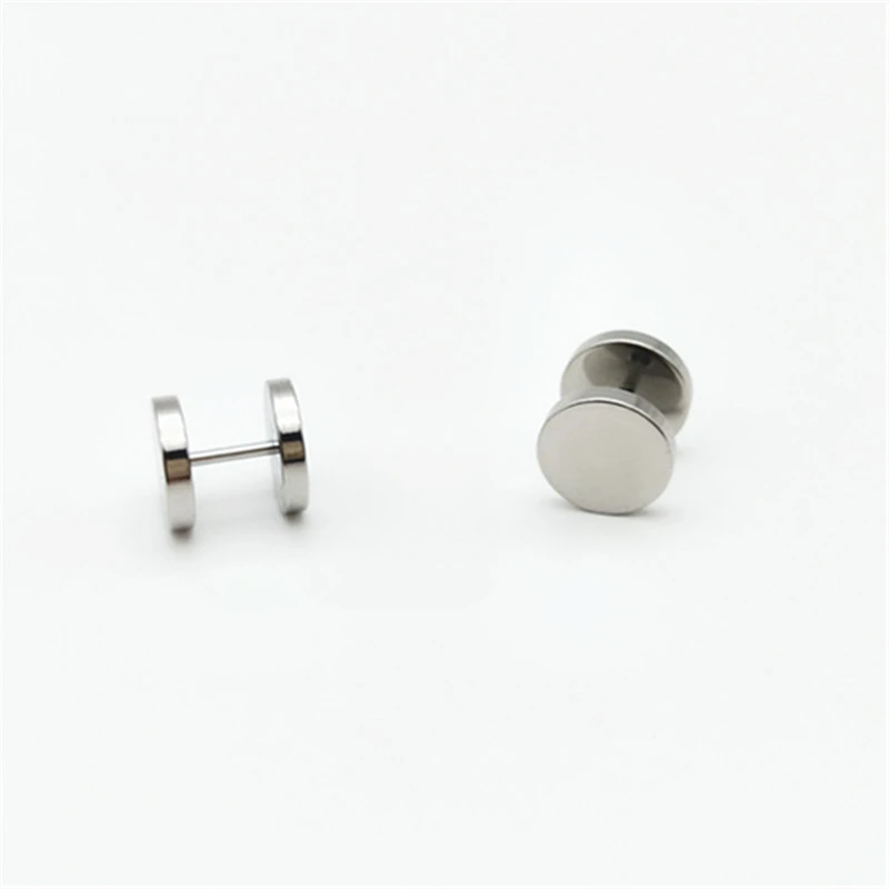14 Paires Boucles D'Oreilles Homme/Femme - Acier Inoxydable Noir Et Argent - Zirconium