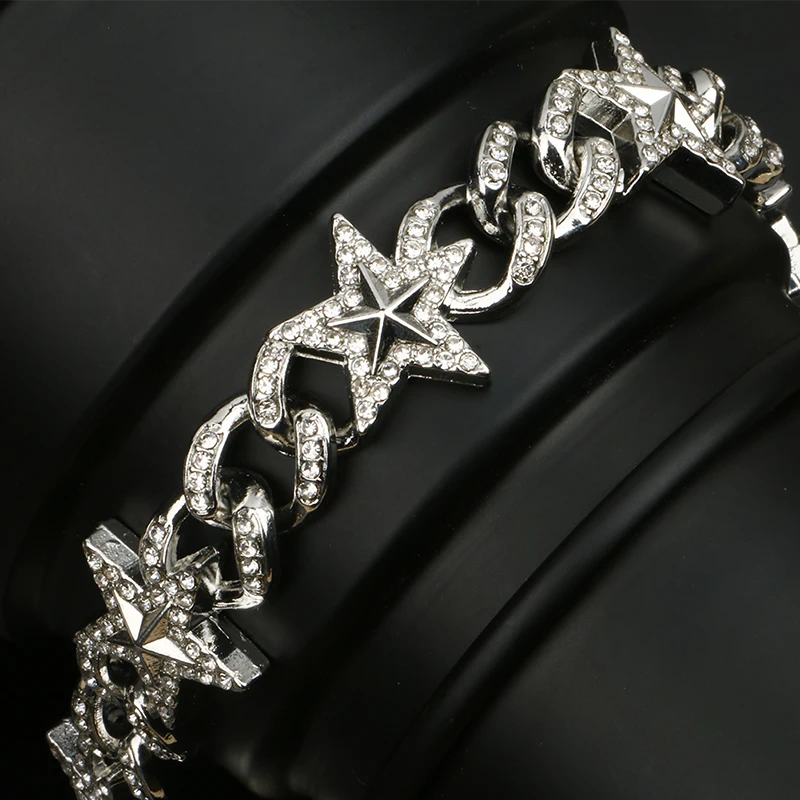 Роскошные 20 мм Iced Out мужские кубинские цепи ожерелье для мужчин золото серебро хип хоп Iced Out проложенные Bling CZ ожерелье рэпера ювелирные изделия