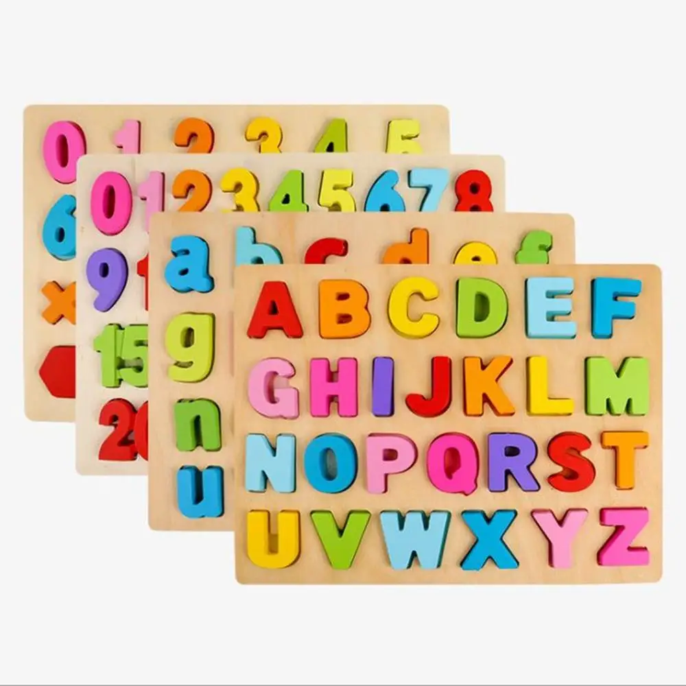 

Kids Letter And Number Matching Game Puzzle Toy Shape And Color Early Education Puzzle Toy
