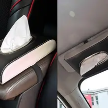 Коробка для салфеток из искусственной кожи, автомобильный держатель для салфеток, коробка для хранения, универсальные аксессуары для автомобильных сидений