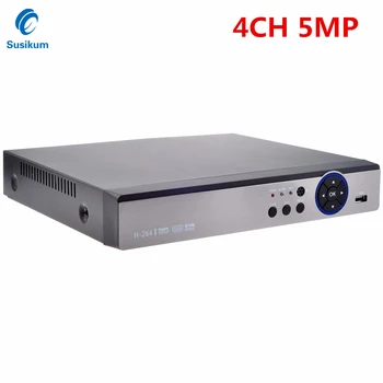 

4CH 5 IN 1 5MP AHD DVR Hybrid NVR CCTV Camera Video Recorder XMEye APP for AHD TVI CVI Analog IP Camera Max Support 6TB HDD