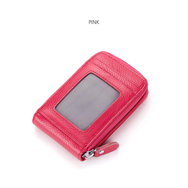 Fashion quality chengguan CL2221 Genuine leather 9 Card bag 2 Coin Pocket Women men short Wallet small Zipper Purse Card bag