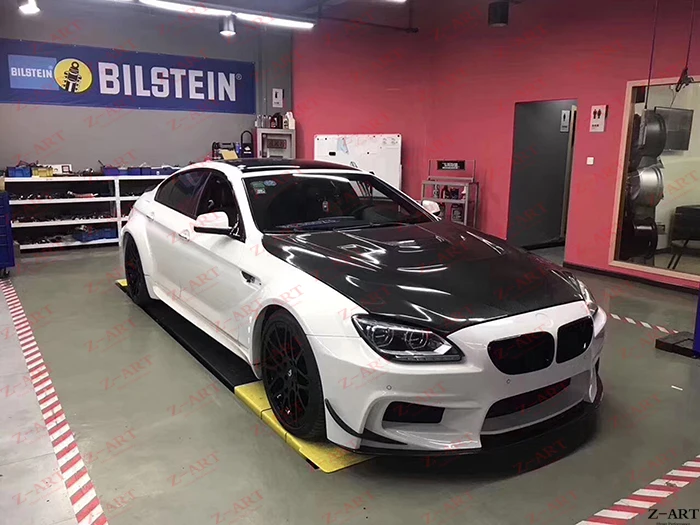 Z ART крышка двигателя из углеродного волокна для BMW F06 F12 F13 6 series 640i 650i 2011 2018