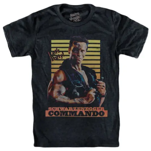 Футболка с принтом Commando Arnold Schwarzenegger 1985 Alyssa Milano Терминатор Predator показать