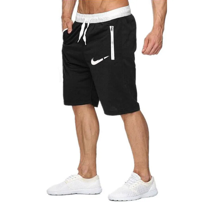 

2019 New Fashion Men Sporting Beaching Shorts Trousers Cotton Bodybuilding Sweatpants Fitness Short Jogger Casual Gyms Men Short