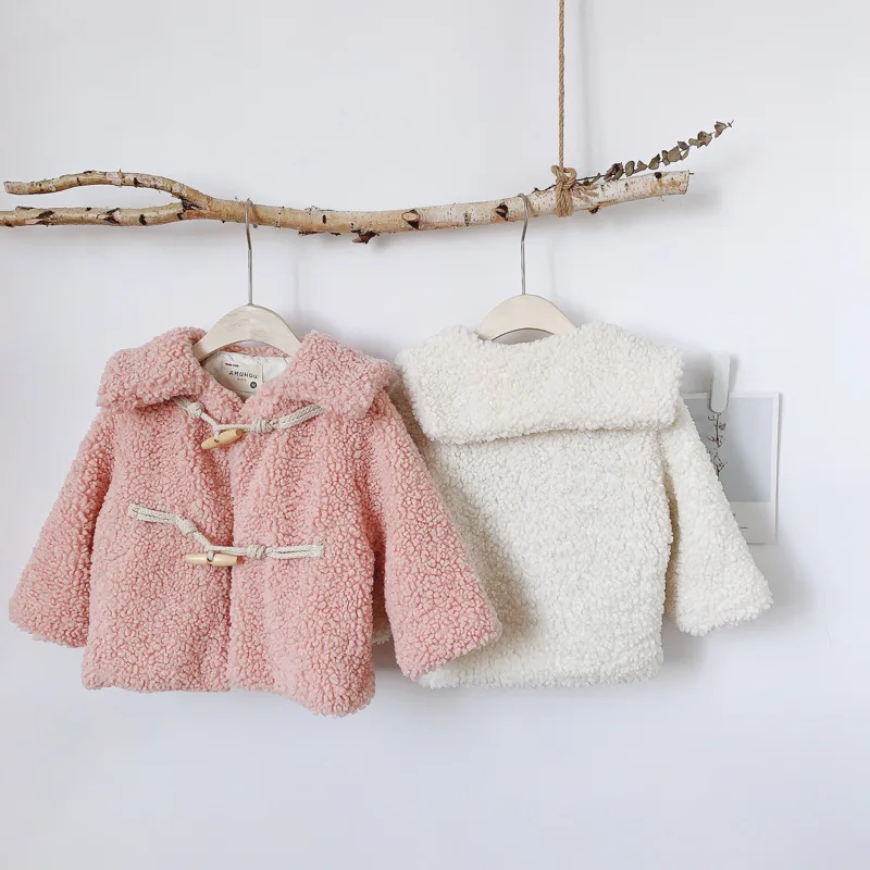 

Baby Girls Cots Fashion Korean Lambswool Winter Jacket Girls Coat 1 2 3 4 5 Y Toddler Baby Clothing High Quality Girls Jackets