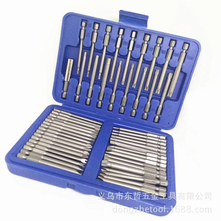 

Lengthen 50 Pc Bit Screw Bit Electric Screwdriver Adaptors Sleeve Set U-Shaped Cross A- line Plum Bit