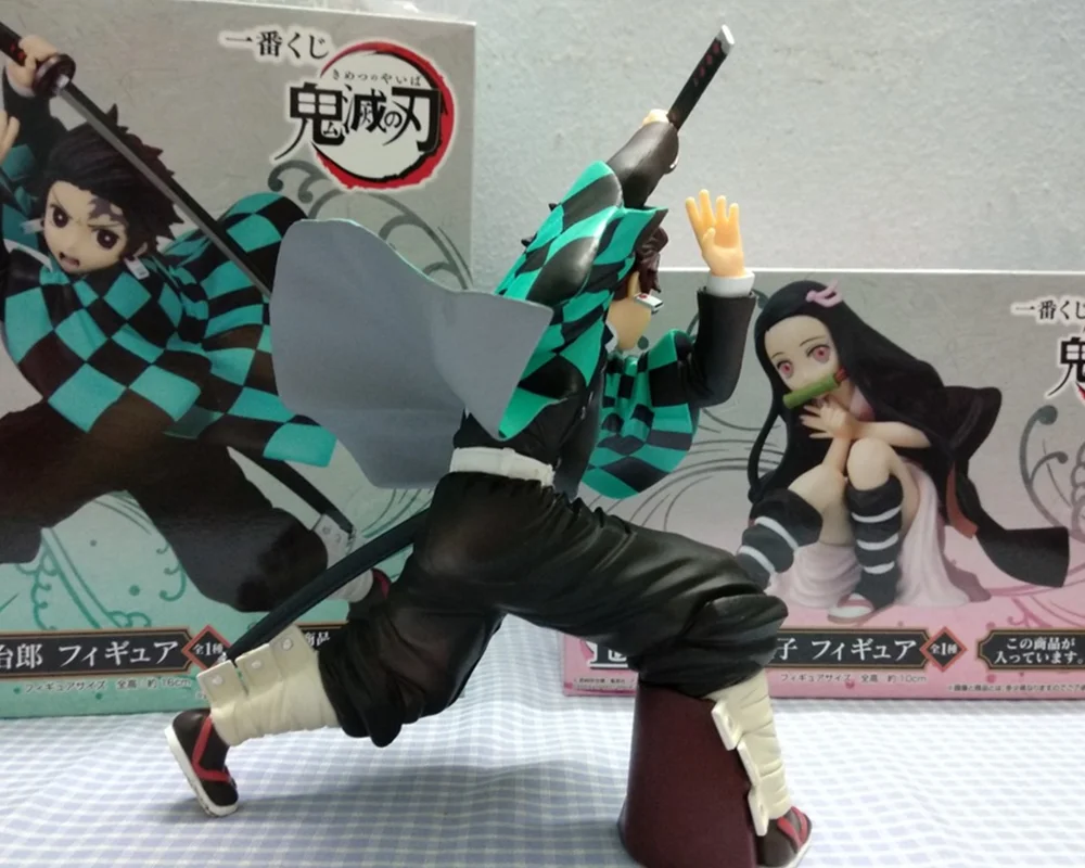 Kimetsu no Yaiba Аниме Фигурка демона истребителя Kamado Nezuko Tanjirou Figma игрушка Ichiban Kuji Модель ПВХ Кукла Brinquedos Juguetes подарок