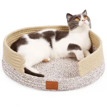 

Hand Craft Cat Bed House Nature Cotton Animal Puppy Cave Sleeping Mat Pad Nest Kennel Pet Supplies