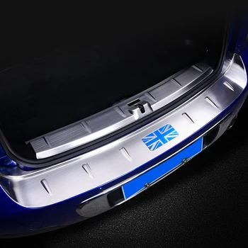 

Car Exterior Decoration Rear Guard Protection Pannel For BMW MINI Cooper R60 Countryman Stainless Steel Trunk Rear Guard Plate