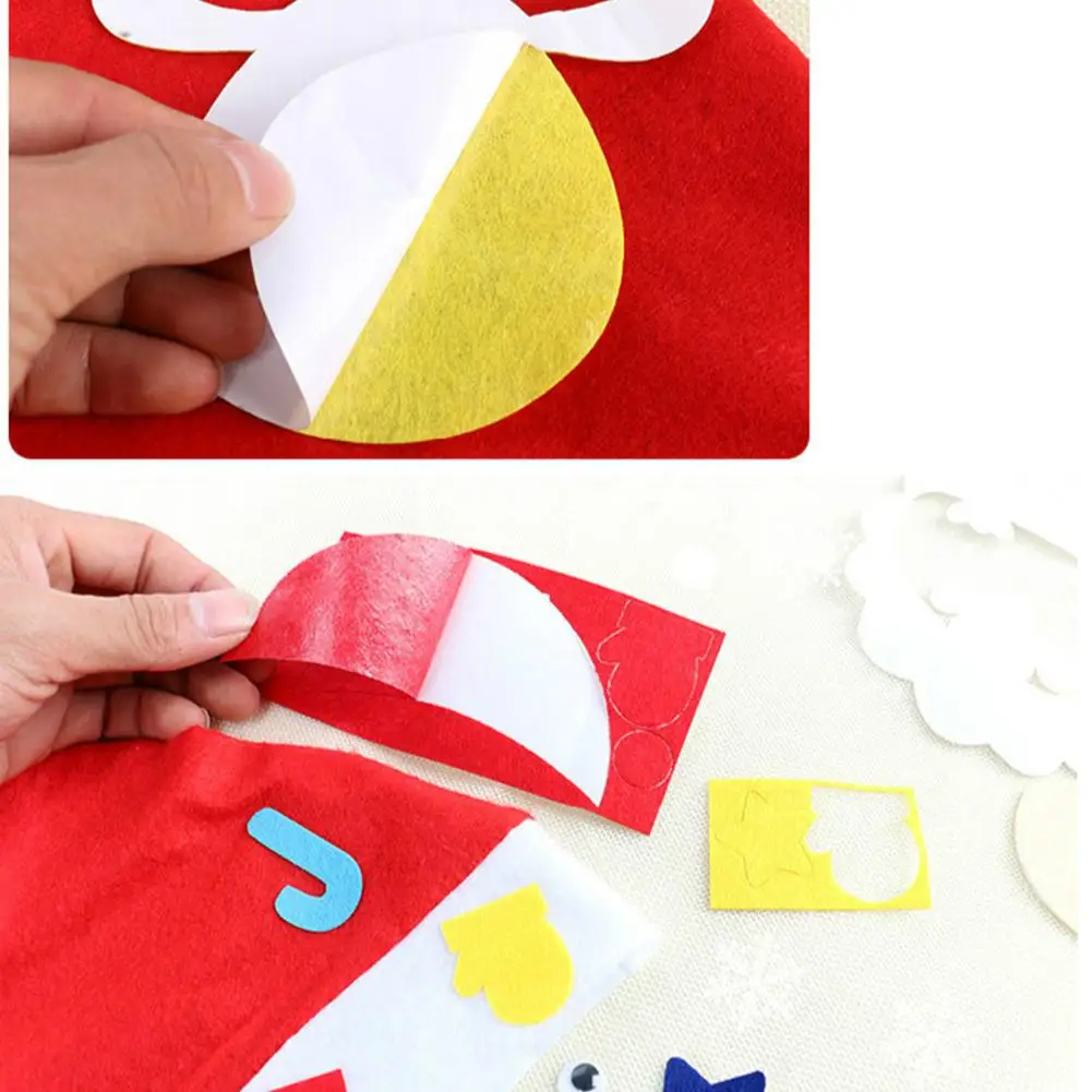 GloryStar Kids DIY Christmas Hat Children s Handmade Material Accessories Set Toy Christmas Gift 5