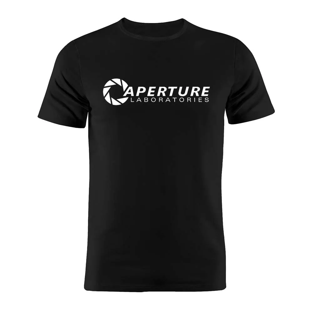 Футболка унисекс 100% хлопок апертура Science Glados Portal Silhouette художественное оформление