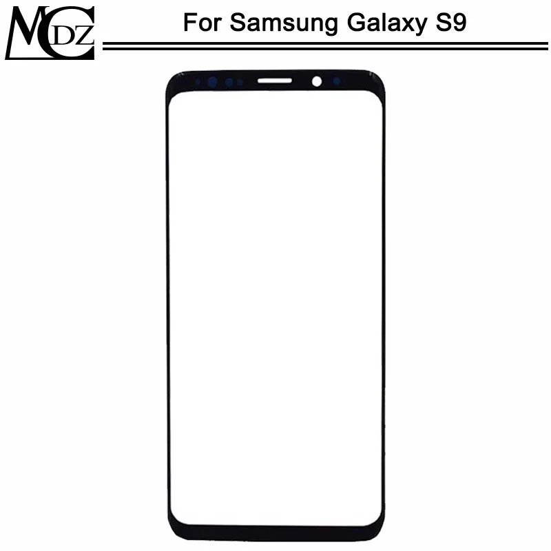 Новая передняя панель S9 для samsung Galaxy S9 G960F G960 сенсорный экран внешняя панель - Цвет: Черный
