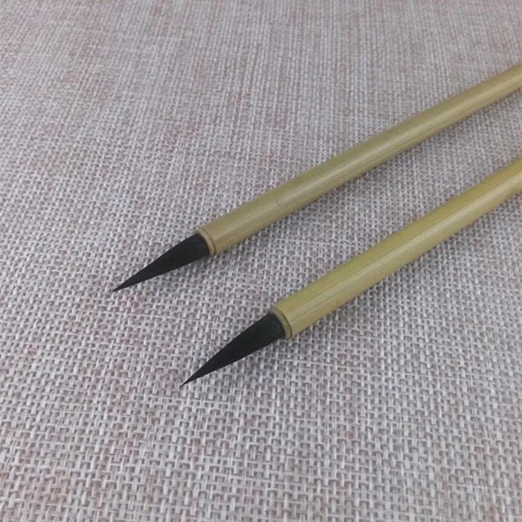 대나무 족제비 털 잉크용 중국 브러시 펜, 물 그리기 천, 학생 학교 유니섹스 복사 노트북에 적합
