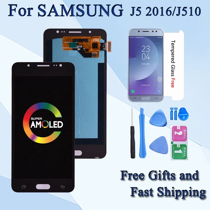 Дисплей Super AMOLED для Samsung Galaxy J5 черный/белый/золотой | Мобильные телефоны и