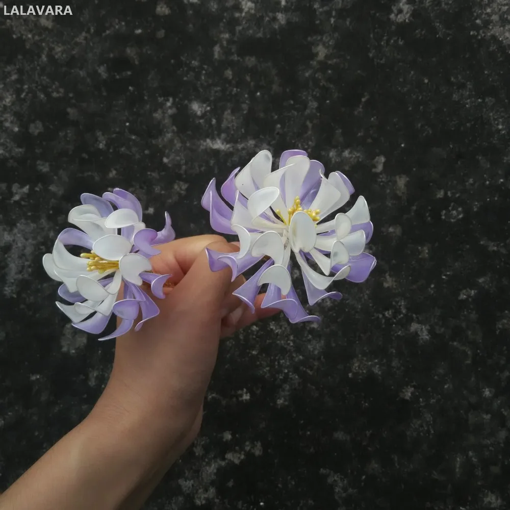 LALAVARA Китайская традиционная Kanzashi Han Fu женские заколки для волос Свадебные аксессуары для волос