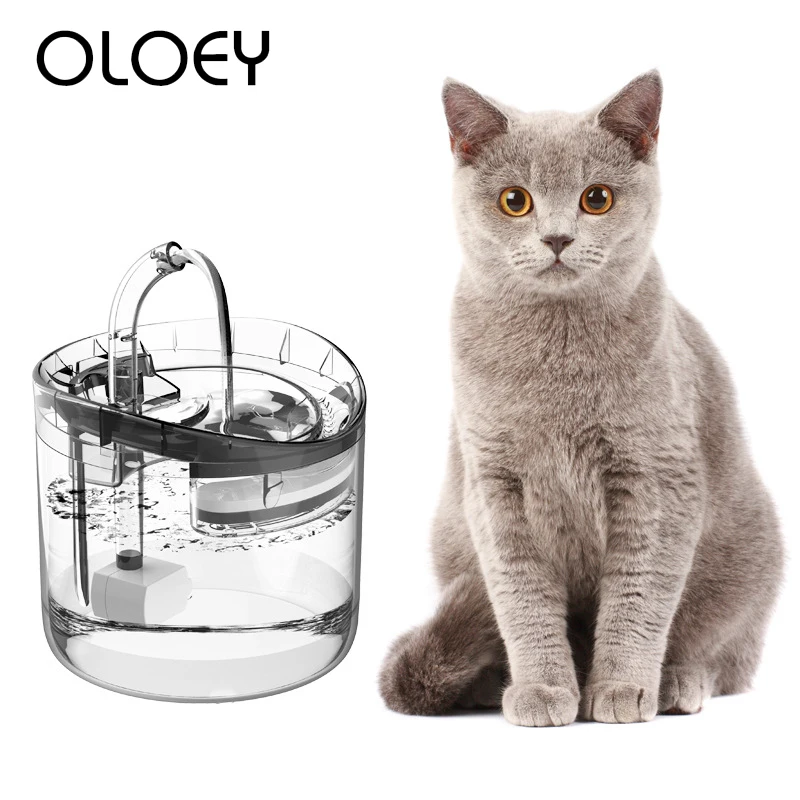 EU/US Plug Automatic Cat Water Fountain With Faucet Dog Water Dispenser Feeder Water Cat Kitten Dog Puppy Pet Drinking Feeder