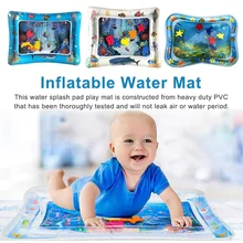 Детский коврик для игры в воду, надувной утолщенный ПВХ, младенческий животик, игровой коврик, игрушка, развивающая подвижная игра, центр для малышей