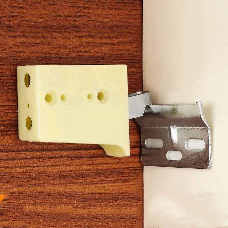 Agatige Appendiabiti da Cucina a Scomparsa, 2 staffe universali per Appendere alla Parete, Ganci Invisibili per Mobili Sospesi, per armadi e credenze