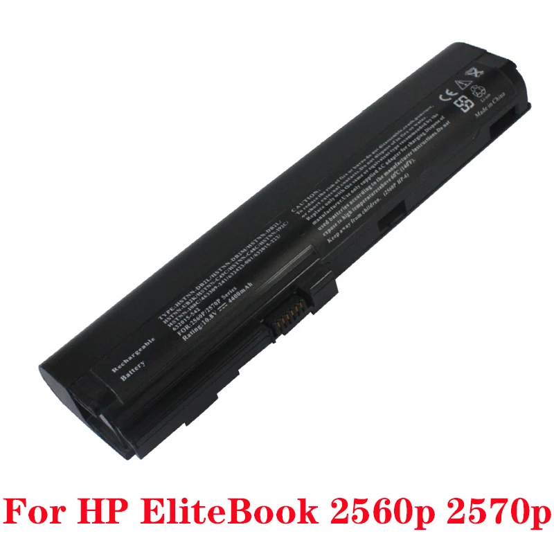 Аккумулятор 9 ячеек 7800 мАч для HP EliteBook 2560p 2570p HSTNN-UB2L QK644AA ноутбука SX06XL SX09 |