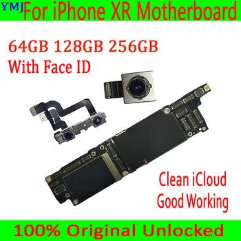 

Factory unlocked for iPhone XR motherboard boards 64Gb 128Gb 256GB Logic boards with face ID ios all function Tested