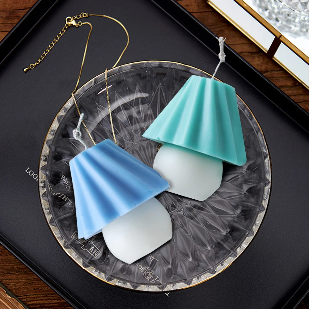 

New Mini Table Lamp Shape Candle Mold Korean Classic Table Lamp Design Handmade Candle Making Silicone Mold for Candle Making